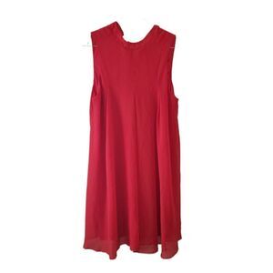 BCBGeneration Red Sleeveless Swing Dress
